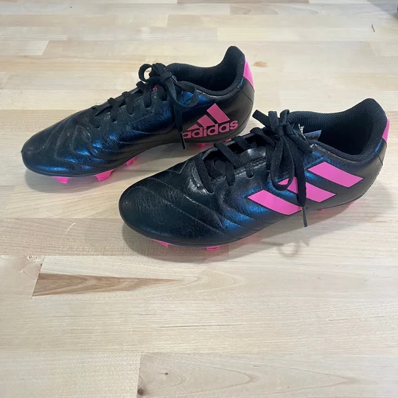 Adidas Goletto VII FG J Youth Soccer Cleats Size 3 – Black & Pink - Picture 1 of 7